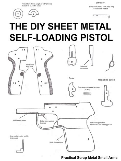 the diy sheet metal self loading pistol|The DIY Sheet Metal Self.